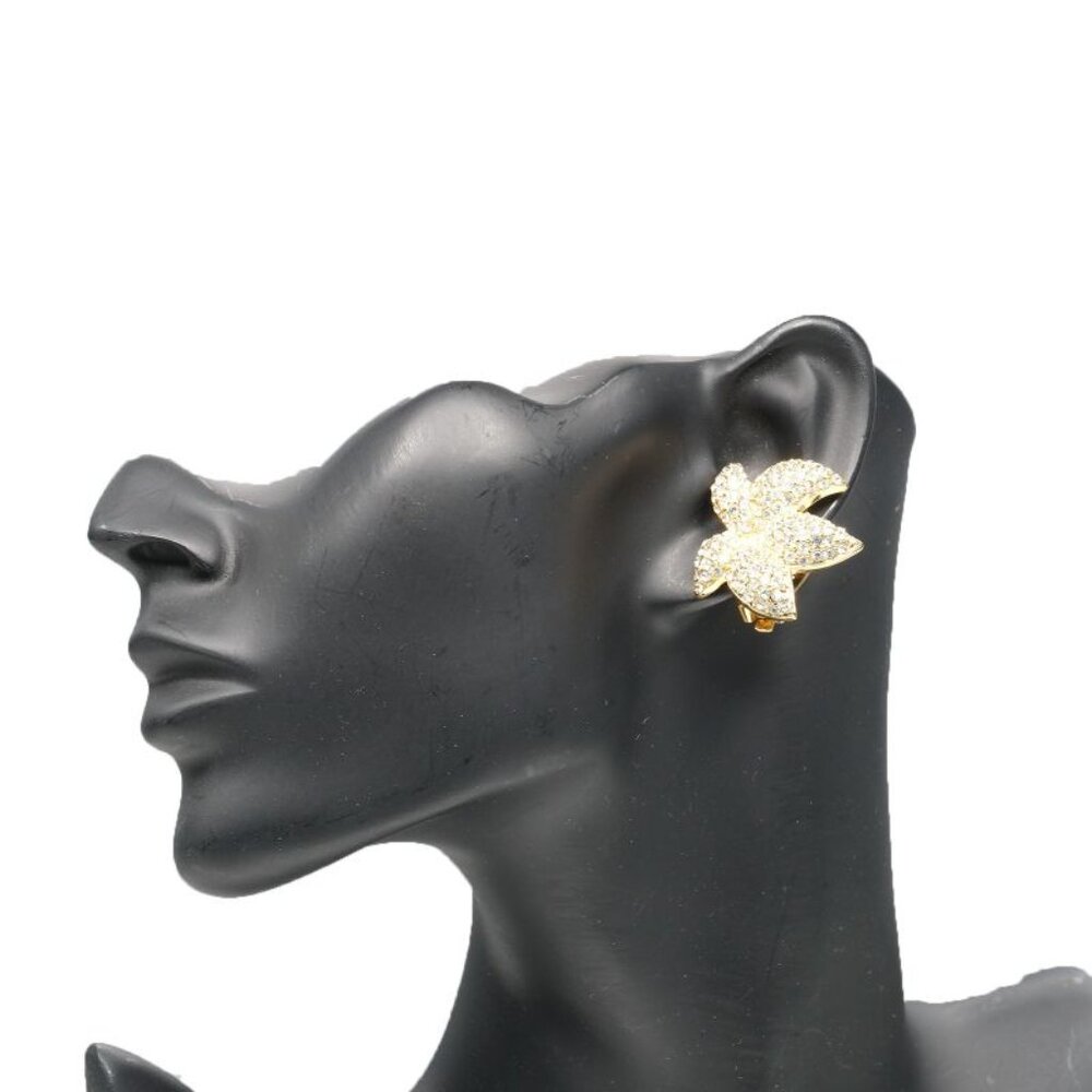 Christian Dior Gold Plated And Rhinestone 25.0 g Earrings - Picture 2 of 7